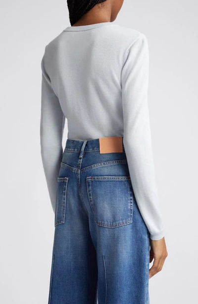 Brandon Maxwell Eleanor Silk & Cashmere Sweater In Sky Blue