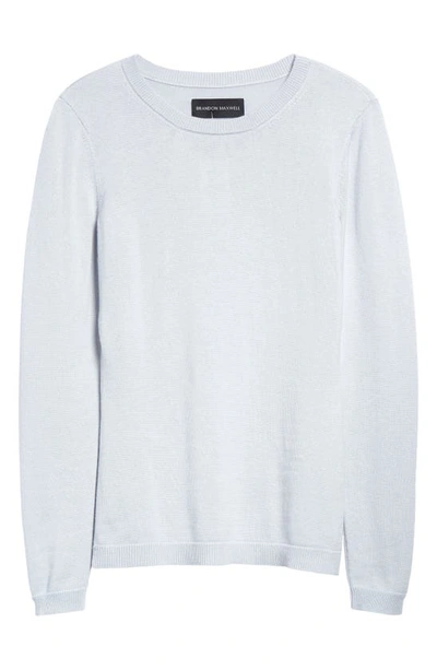 Brandon Maxwell Eleanor Silk & Cashmere Sweater In Sky Blue