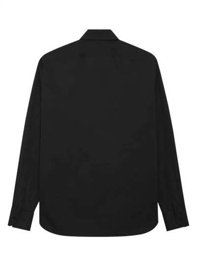 Shop Saint Laurent Camicia Slim-fit In Black