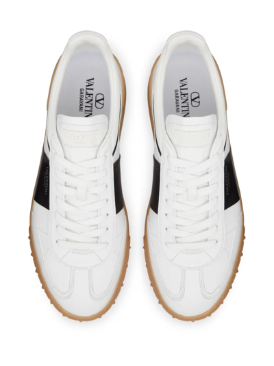 Shop Valentino Sneaker Low Top  Upvillage In Vitello Nappato In White