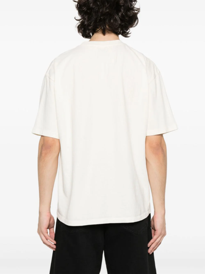 Shop Rhude T-shirt Chevron Eagle In White
