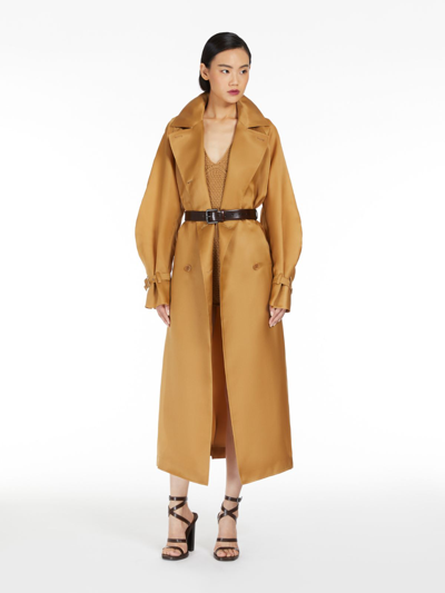 Shop Max Mara Bodycon Knit Jumpsuit In Tobacco