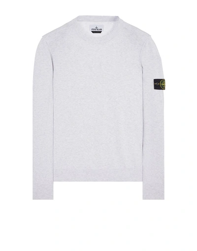 Shop Stone Island Sweater Gray Cotton