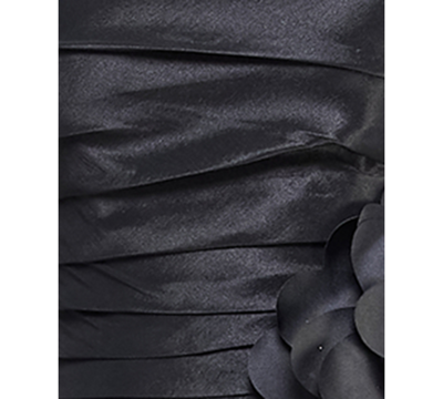 Shop City Studios Juniors' Strapless High-low Taffeta Gown, Created For Macy's In Black