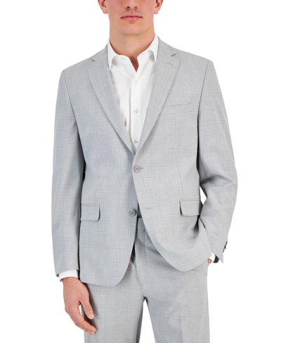 Shop Alfani Men's Slim-fit Stretch Solid Suit Jacket, Created For Macy's In Light Grey