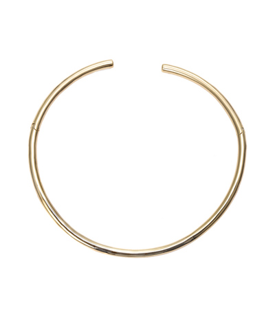 Shop By Adina Eden Solid Collar Choker Necklace In Gold