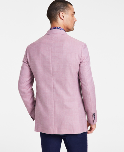 Shop Tallia Men's Slim-fit Lilac Weave Wool-blend Sport Coat