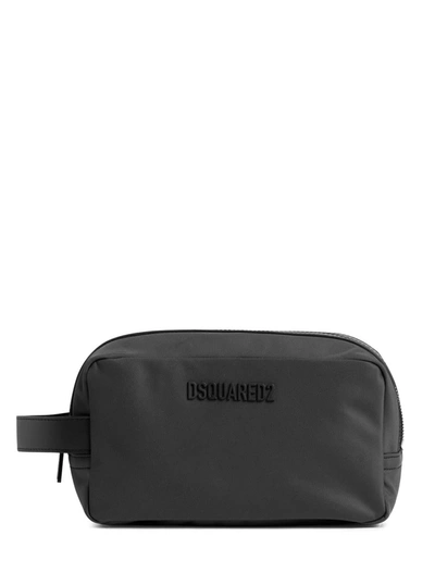 Shop Dsquared2 Bags In Grigio Scuro+nero