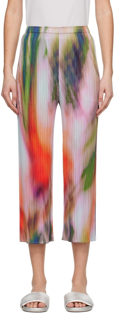 Shop Issey Miyake Multicolor Turnip & Spinach Pants In 20 Turnip