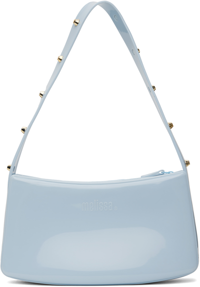 Shop Melissa Blue Baguete Studs Bag In Ar993 Light Blue