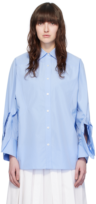 Shop 3.1 Phillip Lim / フィリップ リム Blue Oversized Shirt In Oxford Blue