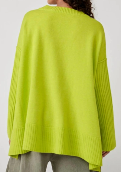 Shop Free People Orion Tunic Sweater In Acid Lime In Multi