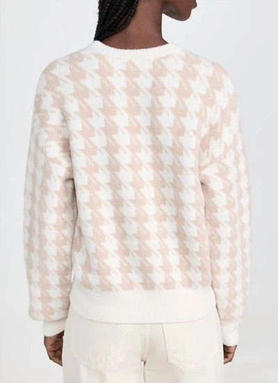 Shop Z Supply Cedar Houndstooth Sweater In Sandstone In Silver