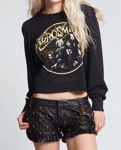 Shop Recycled Karma Aerosmith Back In The Saddle Graphic Tee In Black