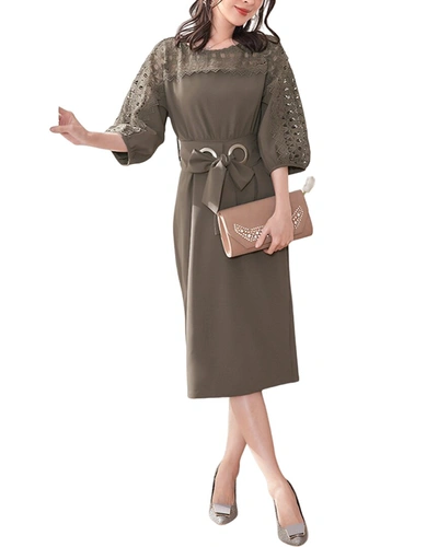 Shop Lily Kim Dress In Brown