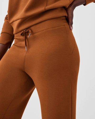 Shop Spanx Airessentials Wide Leg Pants In Butterscotch In Brown