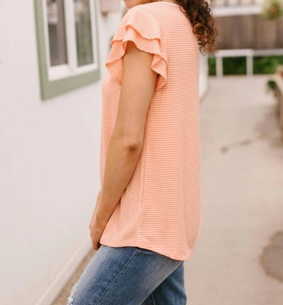 Hailey & Co Out Of Town Top In Apricot In Beige