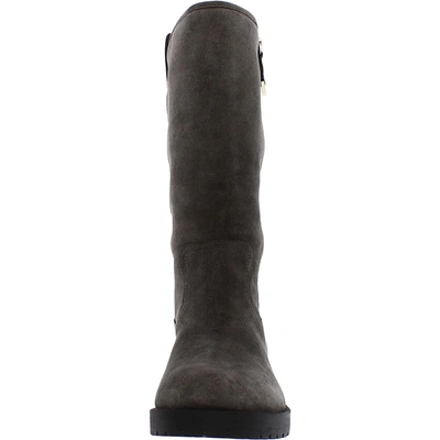 Shop Vionic Mica Womens Suede Round Toe Mid-calf Boots In Grey