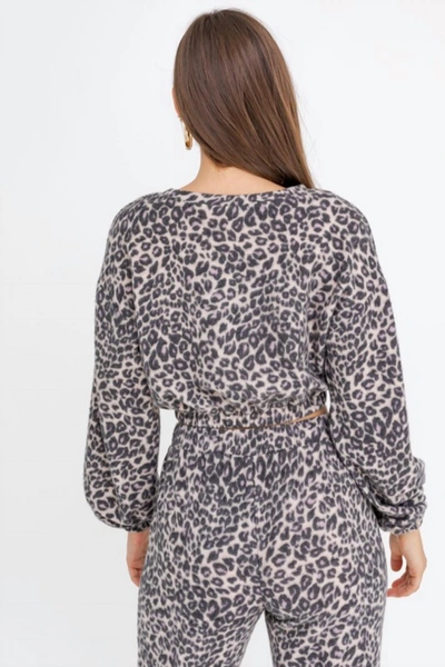 Le Lis Cheetah Crop Top In Multi