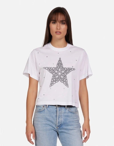 Lauren Moshi Rue Diamond Star In White