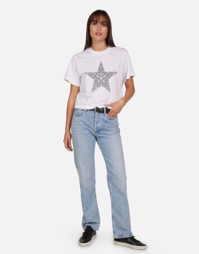 Lauren Moshi Rue Diamond Star In White