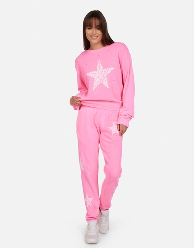 Lauren Moshi Spalding Diamond Star In Neon Pink