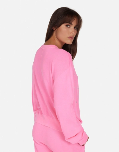 Lauren Moshi Spalding Diamond Star In Neon Pink