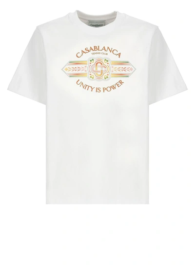 Shop Casablanca T-shirts And Polos White