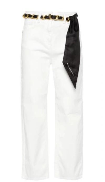 Shop Elisabetta Franchi Jeans In Ivory