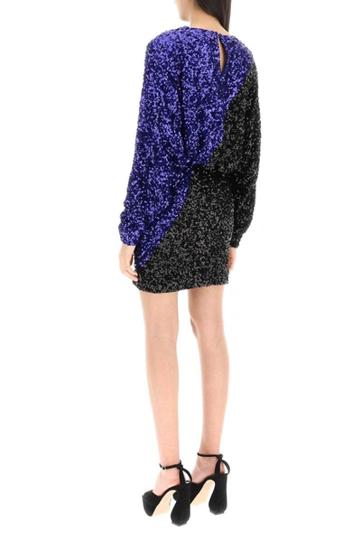 Shop Rotate Birger Christensen Rotate 'billie' Sequined Mini Dress In Multicolor