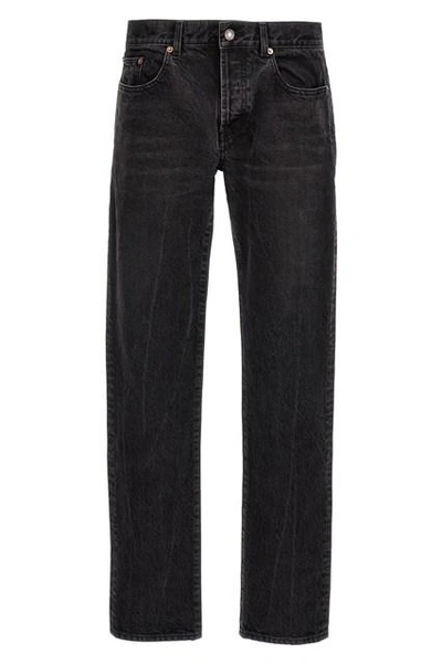 Shop Saint Laurent Jeans In Gray