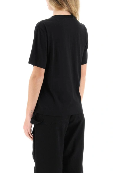 Shop Simone Rocha T-shirt With Heart-shaped Cut-out In Black