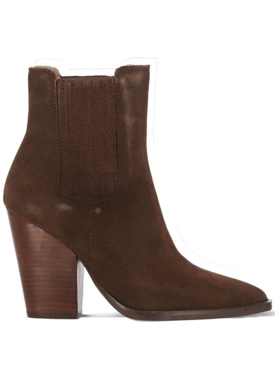 Shop Steve Madden Boots In Brown Suede