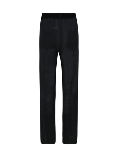 Tom Ford Silk Pants In Black