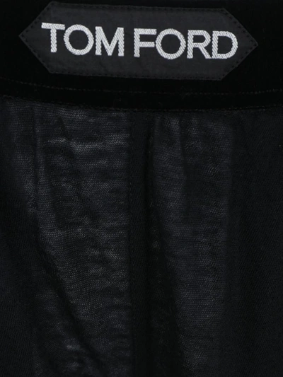 Tom Ford Silk Pants In Black