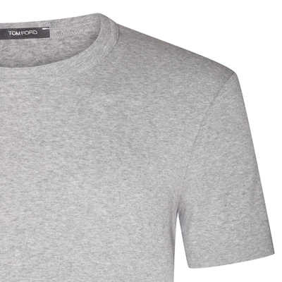 Shop Tom Ford T-shirts And Polos Grey