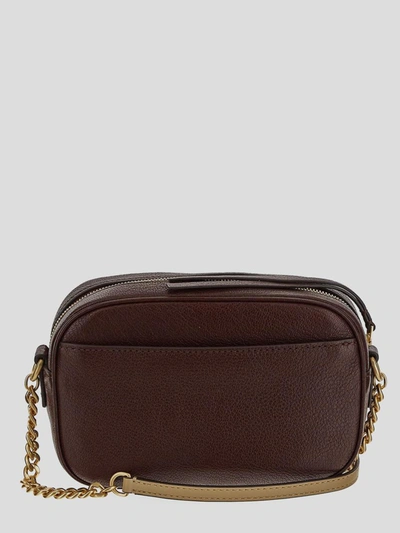 Shop Tory Burch Mcgraw Textured Camera Bag In Wine