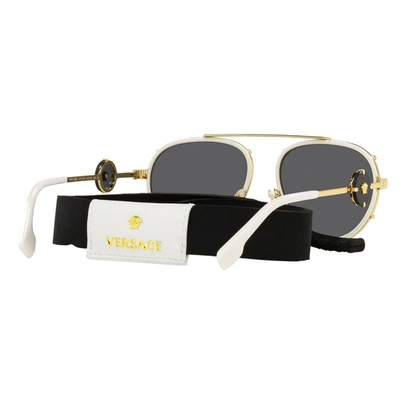 Shop Versace Sunglasses In White
