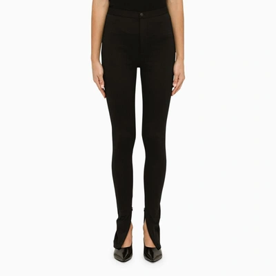 Shop Wardrobe.nyc Skinny Trousers In Black
