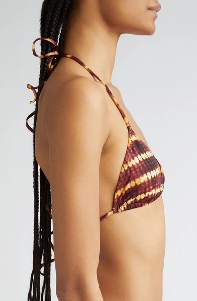 Shop Ulla Johnson Maya Triangle Bikini Top In Amber