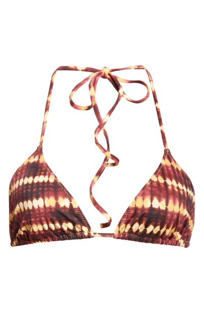 Shop Ulla Johnson Maya Triangle Bikini Top In Amber