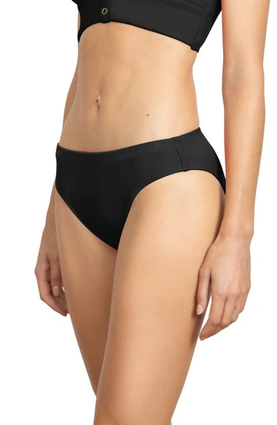 Robin Piccone Amy 2 Bikini Bottoms In Licorice