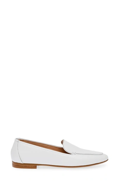 Shop Steve Madden Fitz Loafer In White Leather