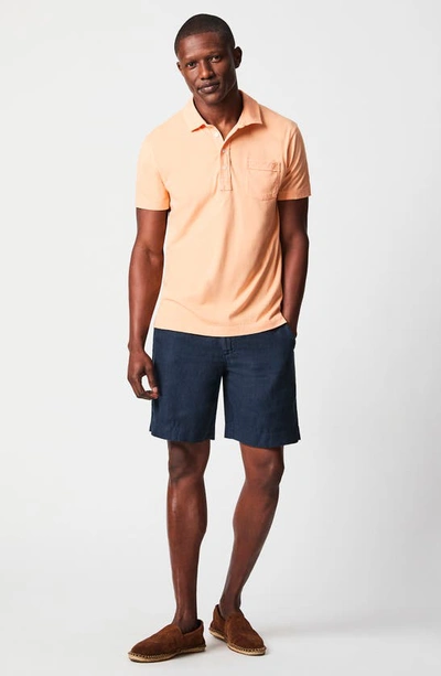 Shop Billy Reid Pensacola Organic Cotton Polo In Pale Coral