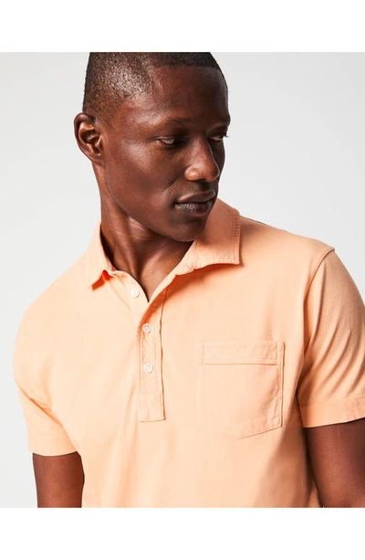Shop Billy Reid Pensacola Organic Cotton Polo In Pale Coral