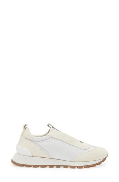 Shop Brunello Cucinelli Monili Trim Runner Sneaker In White