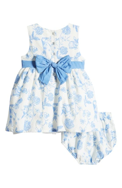Shop Sammy + Nat Floral Dress & Bloomers In Blue