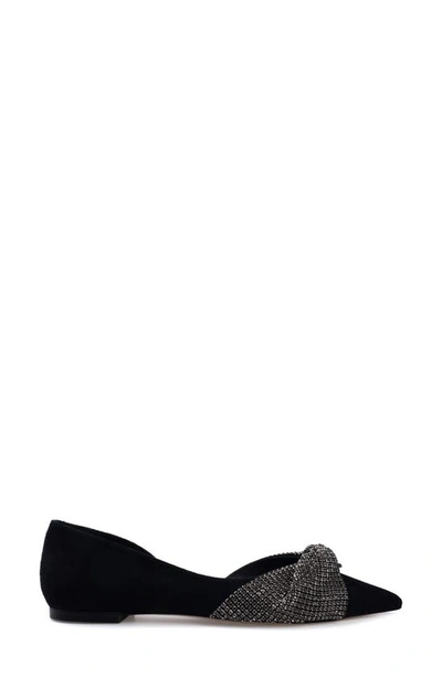 Shop Zigi Odette Half D'orsay Flat In Black