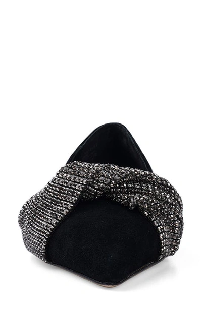 Zigi Odette Half D'orsay Flat In Black