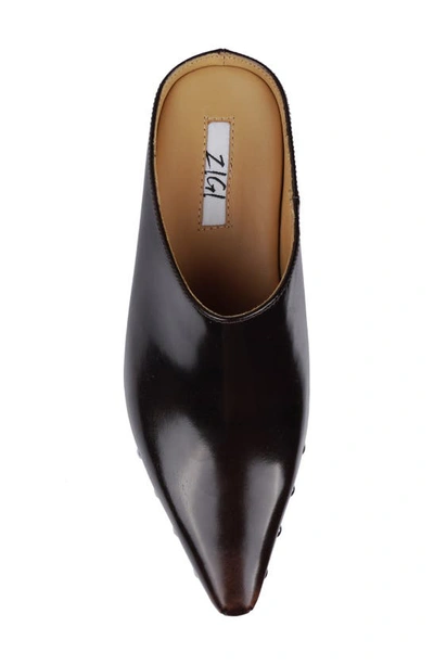 Zigi Richelie Block Heel Mule In Brown